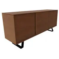 Secret Three Door Sideboard Walnut